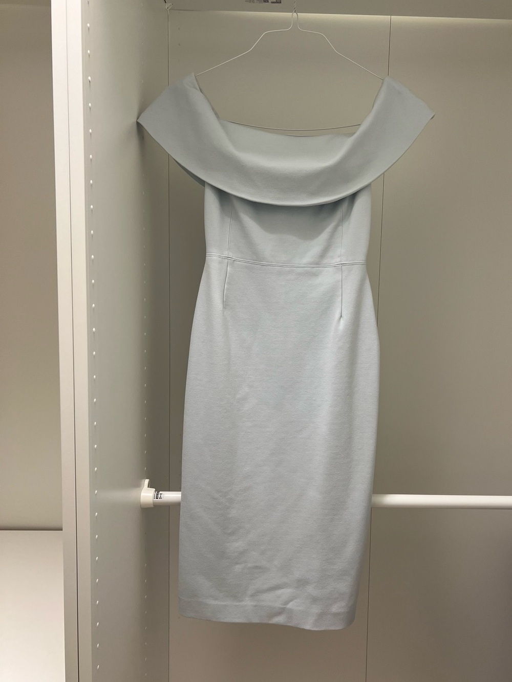 Aritzia Babaton Off-Shoulder Pale Blue Dress